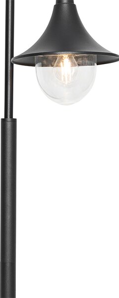 Klasická vonkajšia lampa čierna 125 cm IP44 - Daphne