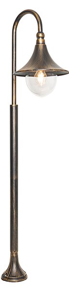 Klasická vonkajšia lampa antické zlato 125 cm IP44 - Daphne