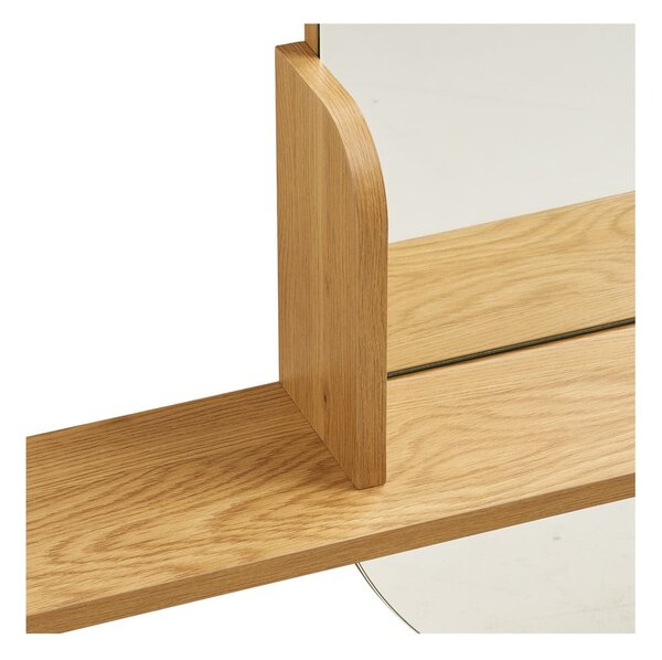 Nástenné zrkadlo s poličkou 92x94,5 cm Barco – House Nordic