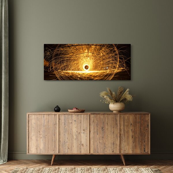 Obraz svietiaceho disku (120x50 cm)