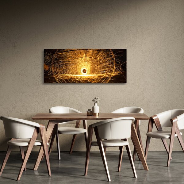 Obraz svietiaceho disku (120x50 cm)