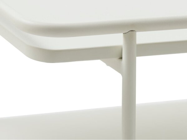 Svetlosivý kovový konferenčný stolík 75x75 cm Yuba – Unique Furniture