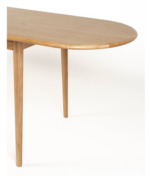 Rozkladací jedálenský stôl s prídavnou doskou v dubovom dekore 90x180 cm Twist – Zuiver