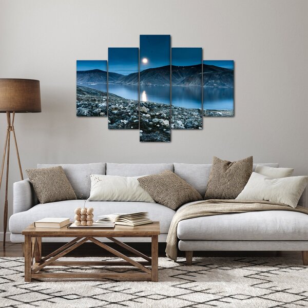 Obraz nočné krajiny, Island (150x105 cm)