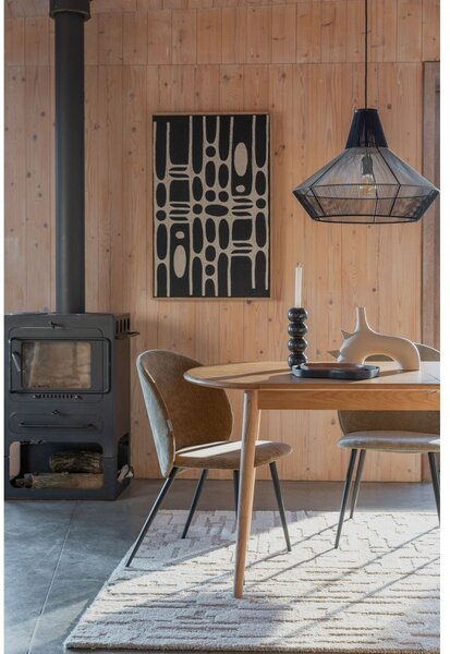 Rozkladací jedálenský stôl s prídavnou doskou v dubovom dekore 90x180 cm Twist – Zuiver