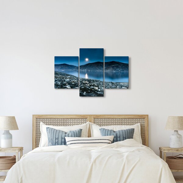 Obraz nočné krajiny, Island (90x60 cm)