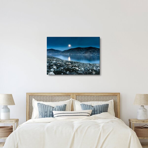 Obraz nočné krajiny, Island (70x50 cm)