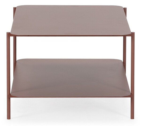 Terakotový kovový konferenčný stolík 58x90 cm Beatrix – MOME