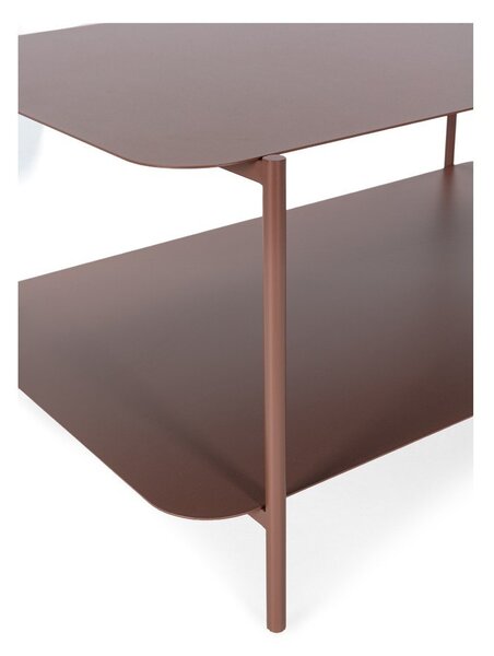 Terakotový kovový konferenčný stolík 58x90 cm Beatrix – MOME