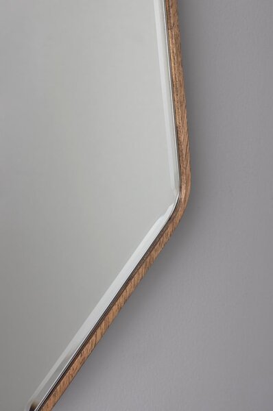 Nástenné zrkadlo s dreveným rámom 39,5x90 cm Basil – Dutchbone