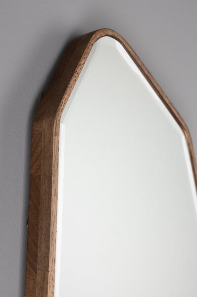 Nástenné zrkadlo s dreveným rámom 39,5x90 cm Basil – Dutchbone