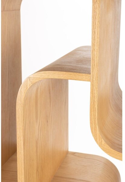 Knižnica z dubového dreva v prírodnej farbe 60x160x35 cm Seven – Zuiver