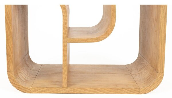 Knižnica z dubového dreva v prírodnej farbe 60x160x35 cm Seven – Zuiver