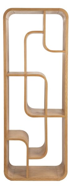 Knižnica z dubového dreva v prírodnej farbe 60x160x35 cm Seven – Zuiver