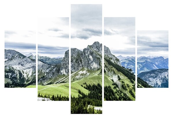 Obraz - Vrcholy hôr (150x105 cm)