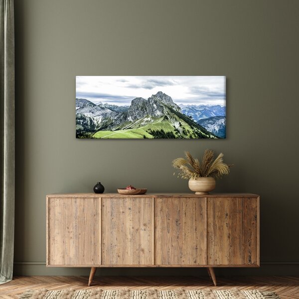 Obraz - Vrcholy hôr (120x50 cm)
