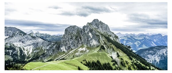 Obraz - Vrcholy hôr (120x50 cm)