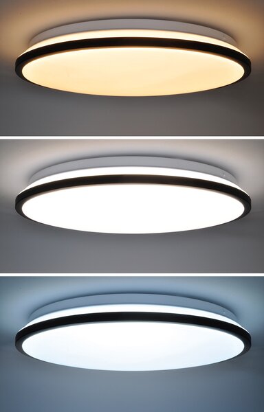 SOLIGHT LED osvetlenie s diaľkovým ovládačom Jamil, 48W, 3360lm, 40cm, CCT