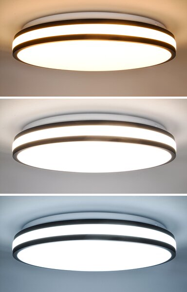 SOLIGHT LED osvetlenie s diaľkovým ovládačom Laskos, 48W, 3360lm, 39cm, CCT