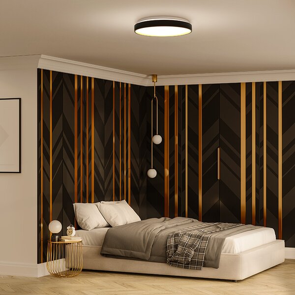 SOLIGHT LED osvetlenie s diaľkovým ovládačom Cala, 48W, 3360lm, 38cm, CCT