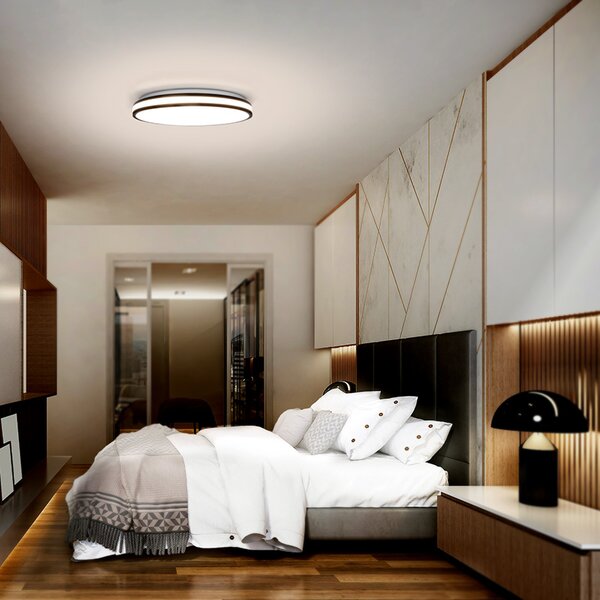 SOLIGHT LED osvetlenie s diaľkovým ovládačom Laskos, 48W, 3360lm, 39cm, CCT