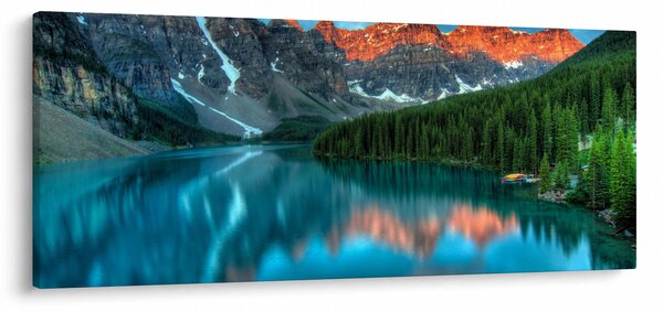 Obraz tyrkysového jazera (120x50 cm)