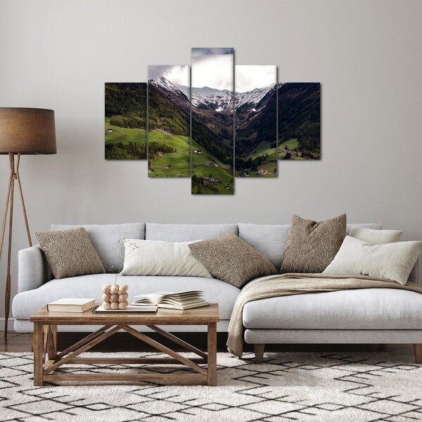 Obraz - Údolie pod horami (150x105 cm)