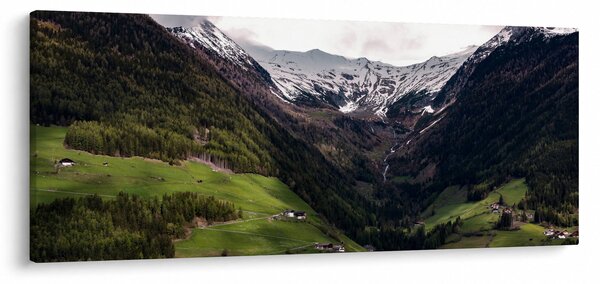 Obraz - Údolie pod horami (120x50 cm)
