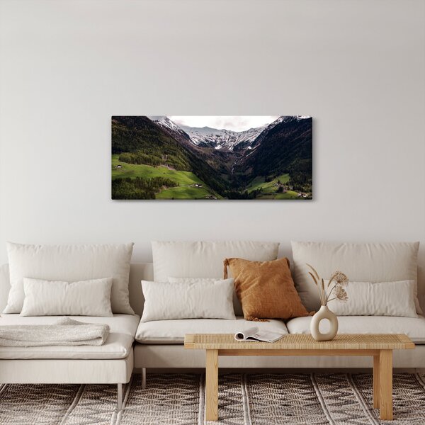 Obraz - Údolie pod horami (120x50 cm)