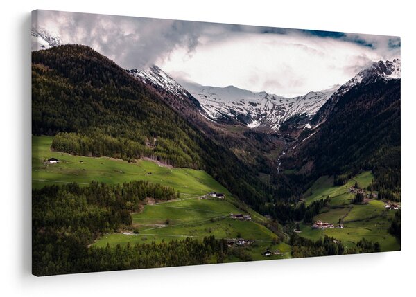 Obraz - Údolie pod horami (90x60 cm)