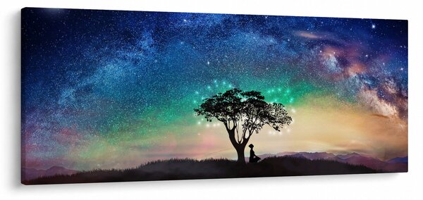 Obraz - Odpočinok pod hviezdami (120x50 cm)