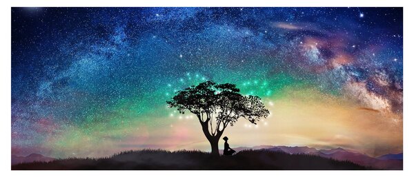 Obraz - Odpočinok pod hviezdami (120x50 cm)