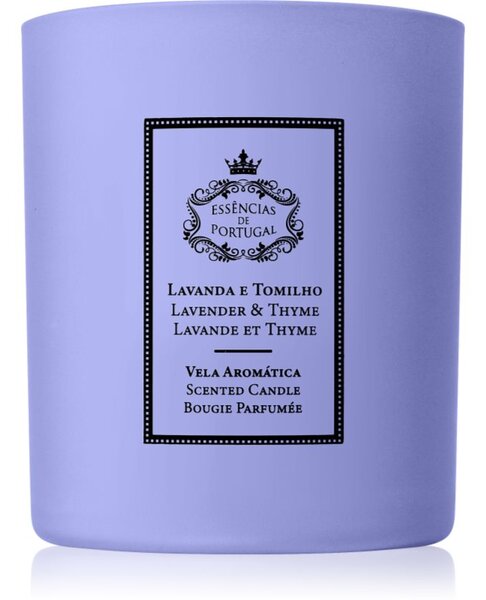 Essencias de Portugal + Saudade Natura Lavender & Thyme vonná sviečka 180 g