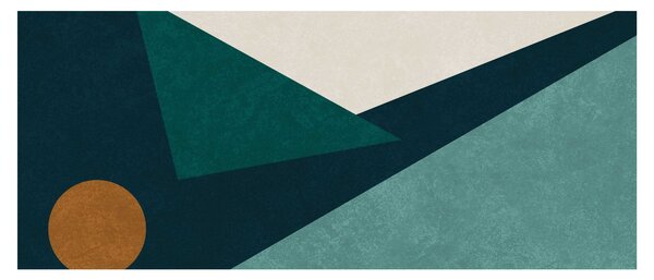 Obraz - Kubistická abstrakcia (120x50 cm)