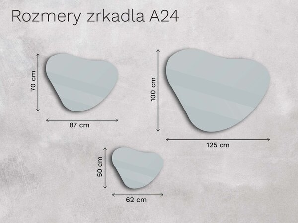 Organické LED zrkadlo s osvetlením A24