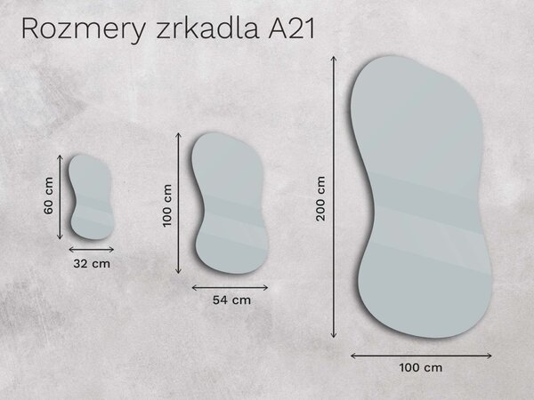 Organické LED zrkadlo s osvetlením A21