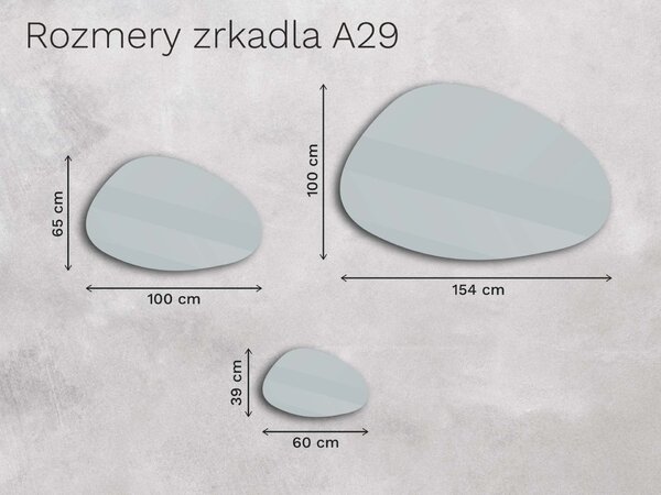 Organické LED zrkadlo s osvetlením A29