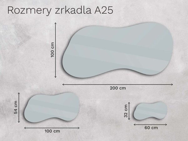 Organické LED zrkadlo s osvetlením A25