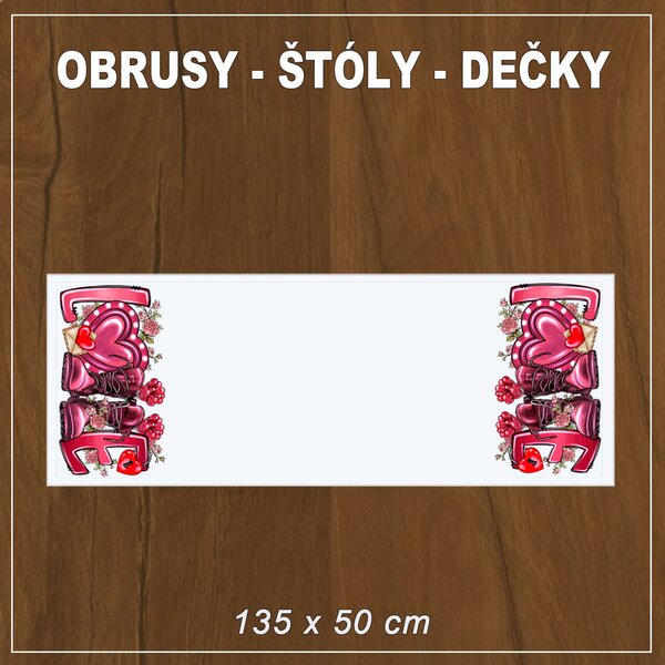 Obrus LOVE 1 135x50 cm