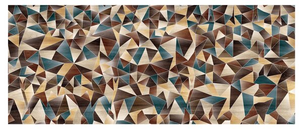 Obraz z trojuholníkov (120x50 cm)