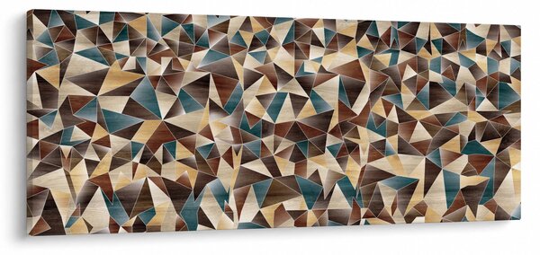 Obraz z trojuholníkov (120x50 cm)