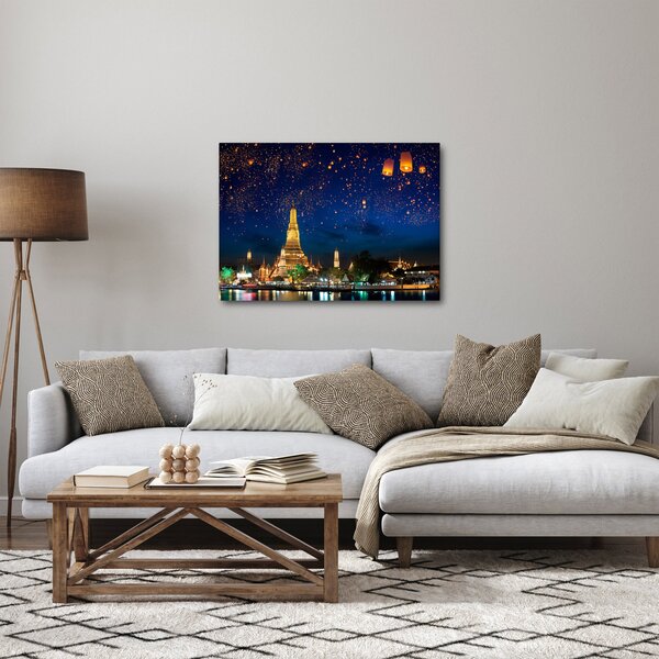 Obraz - Lampióny šťastia, Bangkok (70x50 cm)