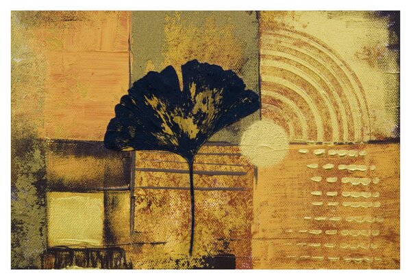 Obraz - List ginkgo (90x60 cm)