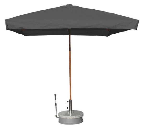 Doppler Gastro Magic Junior Alu Wood záhradný slnečník 200 x 200 cm antracit Doppler