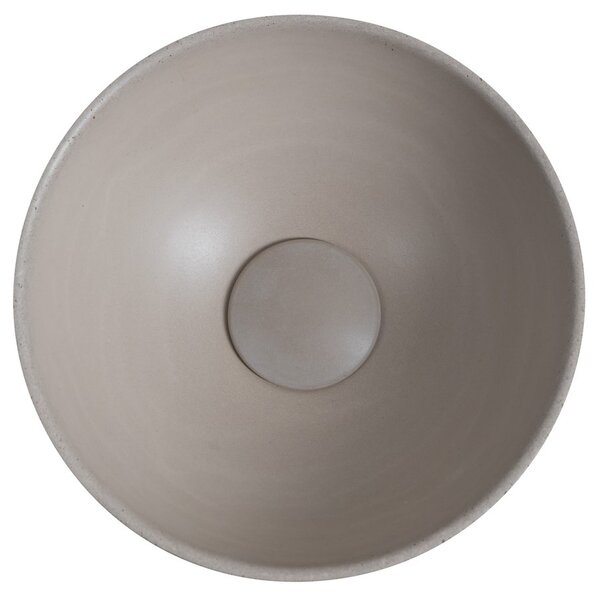 Sapho Sapho, MINOR betónové umývadlo na dosku, priemer 26cm, piesková, MR26014