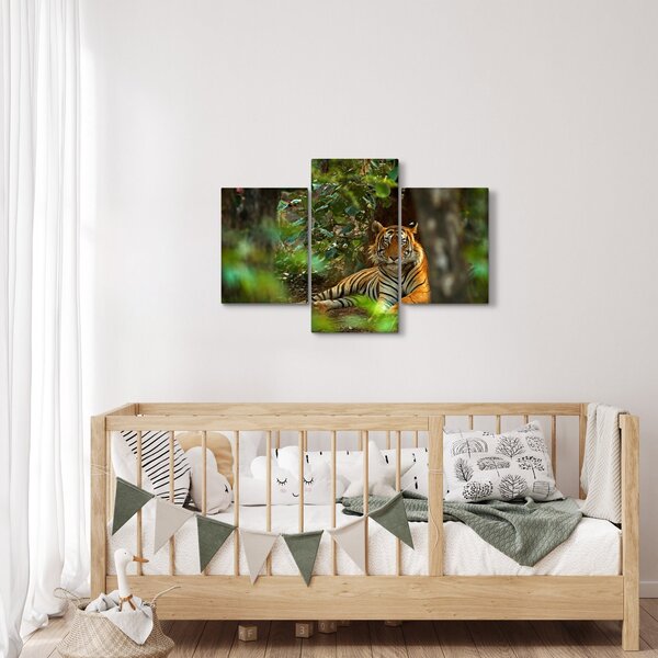 Obraz odpočívajúceho tigra (90x60 cm)