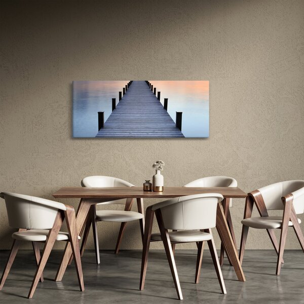Obraz - Mólo pri jazere Starnberger, Bavorsko, Nemecko (120x50 cm)