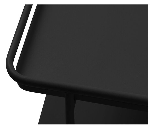 Čierny kovový konferenčný stolík 55x110 cm Yuba – Unique Furniture