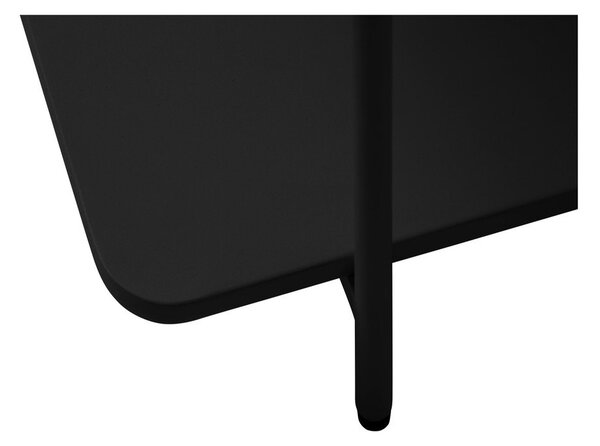 Čierny kovový konferenčný stolík 55x110 cm Yuba – Unique Furniture