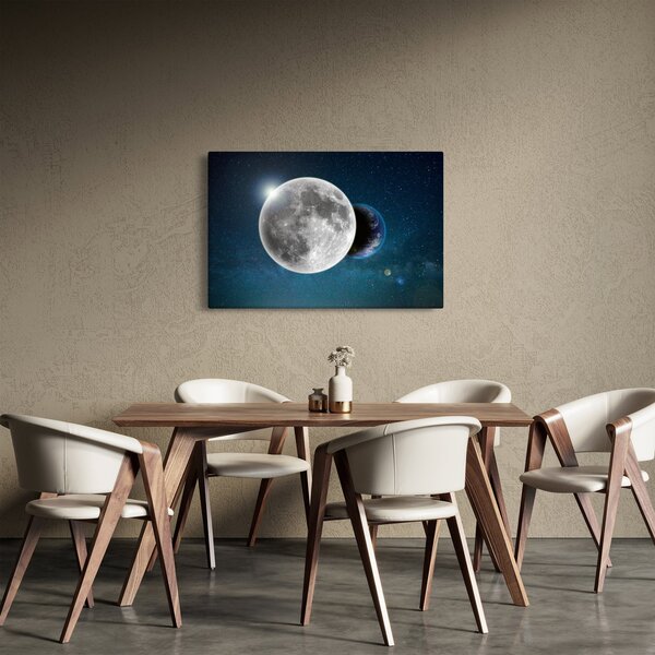 Obraz - Zem v zákryte Mesiaca (90x60 cm)